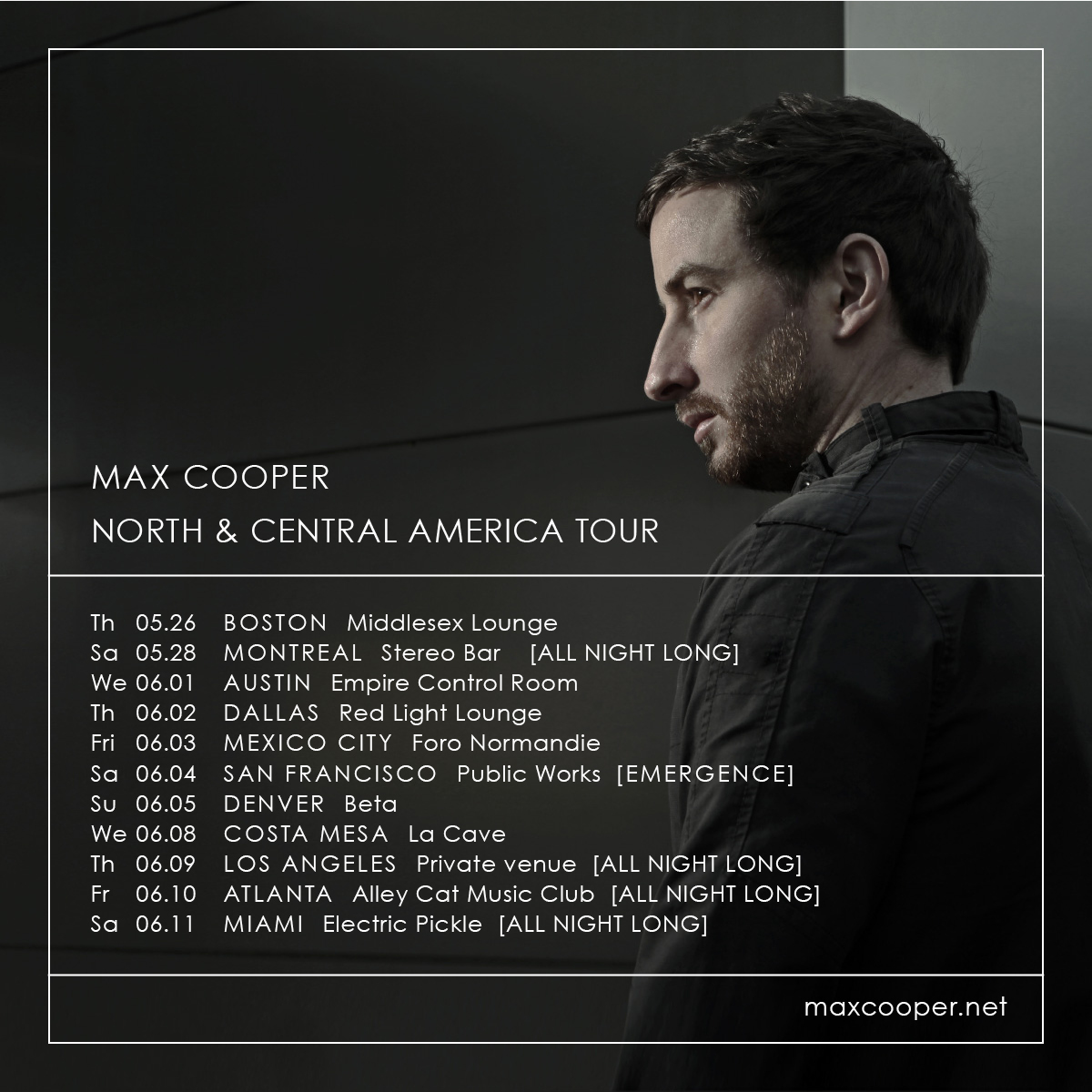 Max Cooper Tour