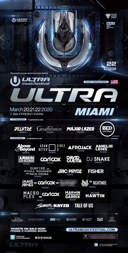 ultra music festival u logo