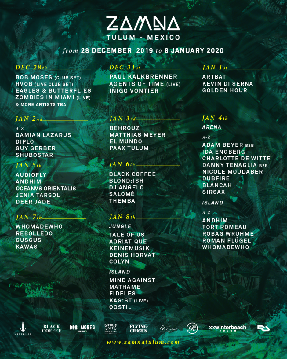 Zamna Festival Tulum Reveals Its Complete Schedule - Electronic Groove