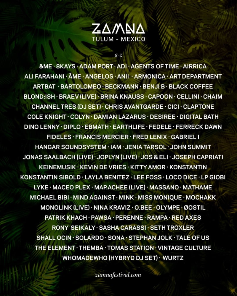 Zamna Festival returns to Tulum with Afterlife, Circoloco, & more