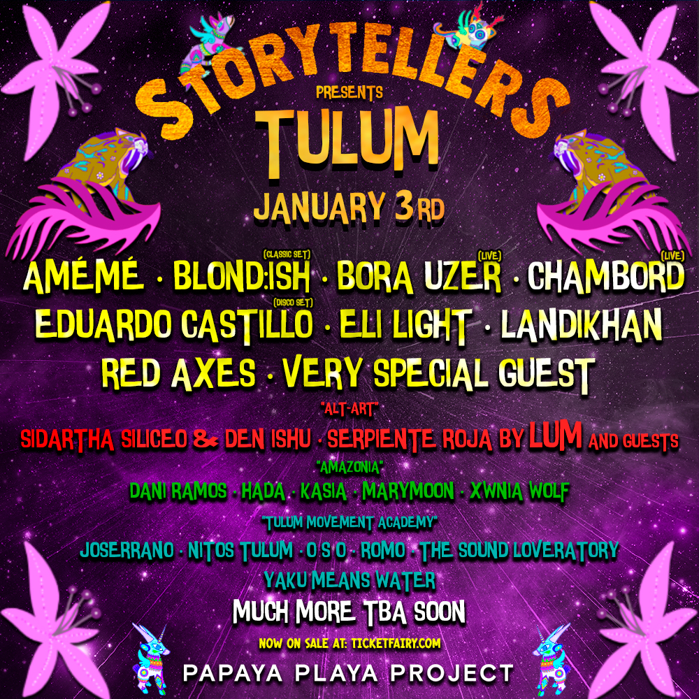 Storytellers returns to Tulum with Red Axes, BLOND:ISH, Marymoon, & more - Tulum Times