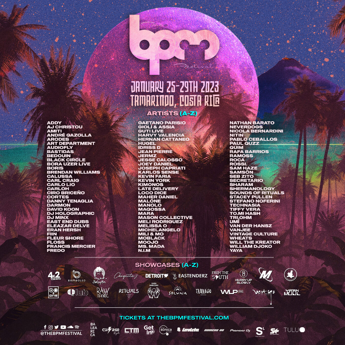 The BPM Festival Costa Rica 2023 reveals full lineup Electronic Groove