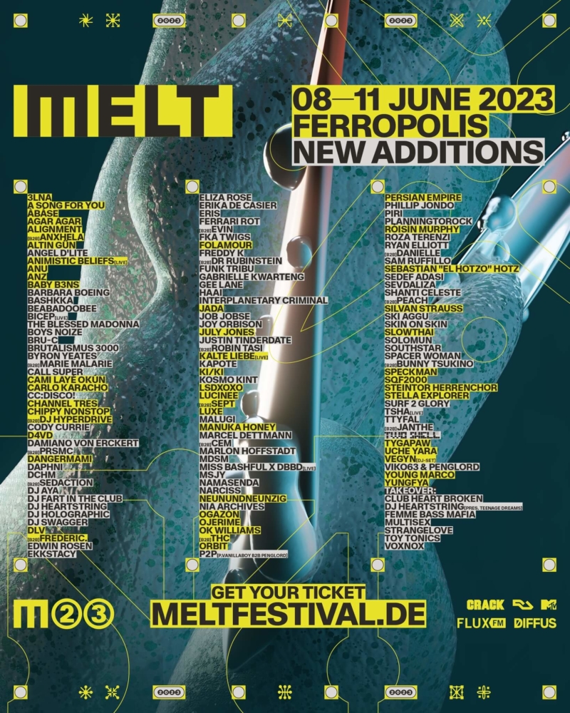 MELT Festival 2023 reveals complete line-up with Bicep, Róisín Murphy, &  more - Electronic Groove