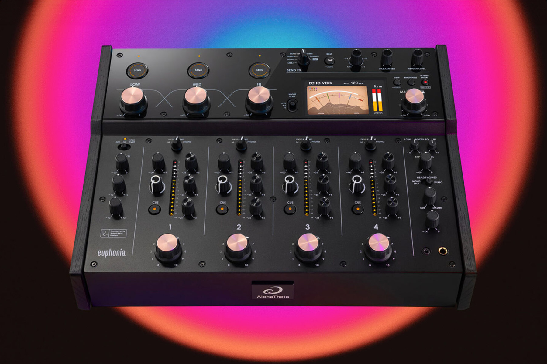 AlphaTheta introduces Euphonia rotary mixer - Electronic Groove