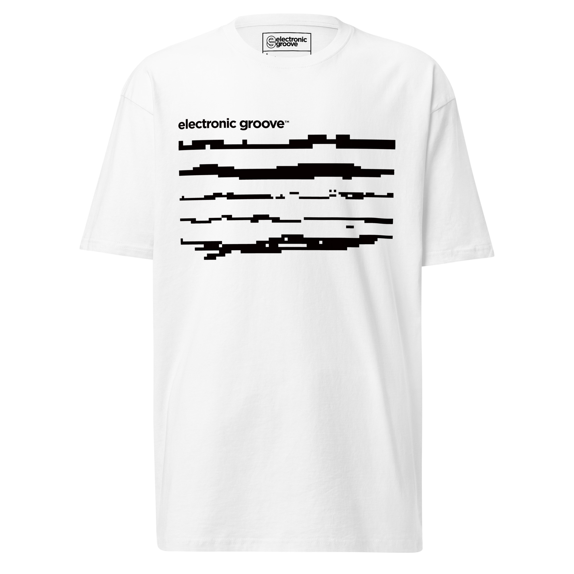 Bitmap Lines Men’s premium heavyweight tee