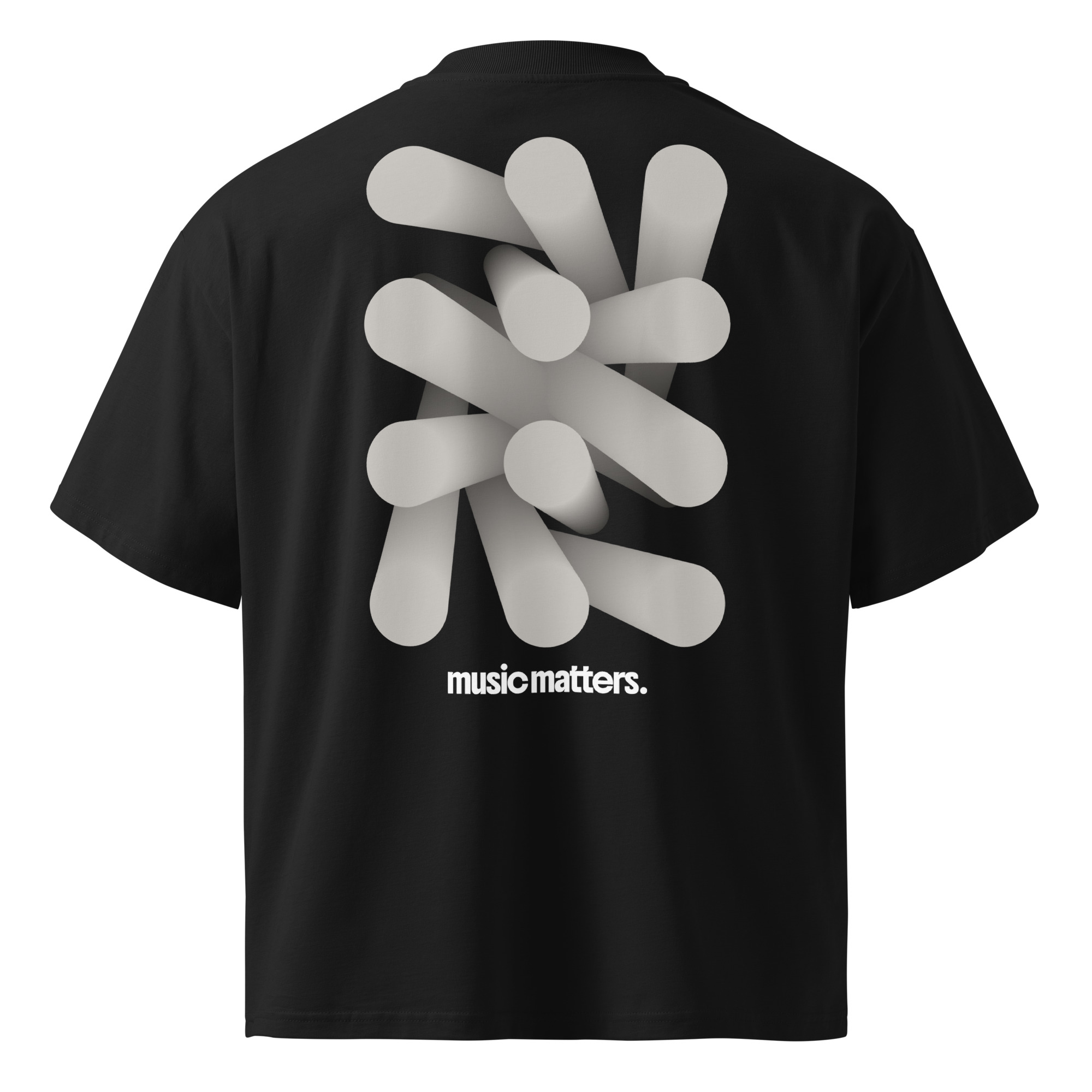 Pulse Cluster Unisex organic oversized high neck t-shirt