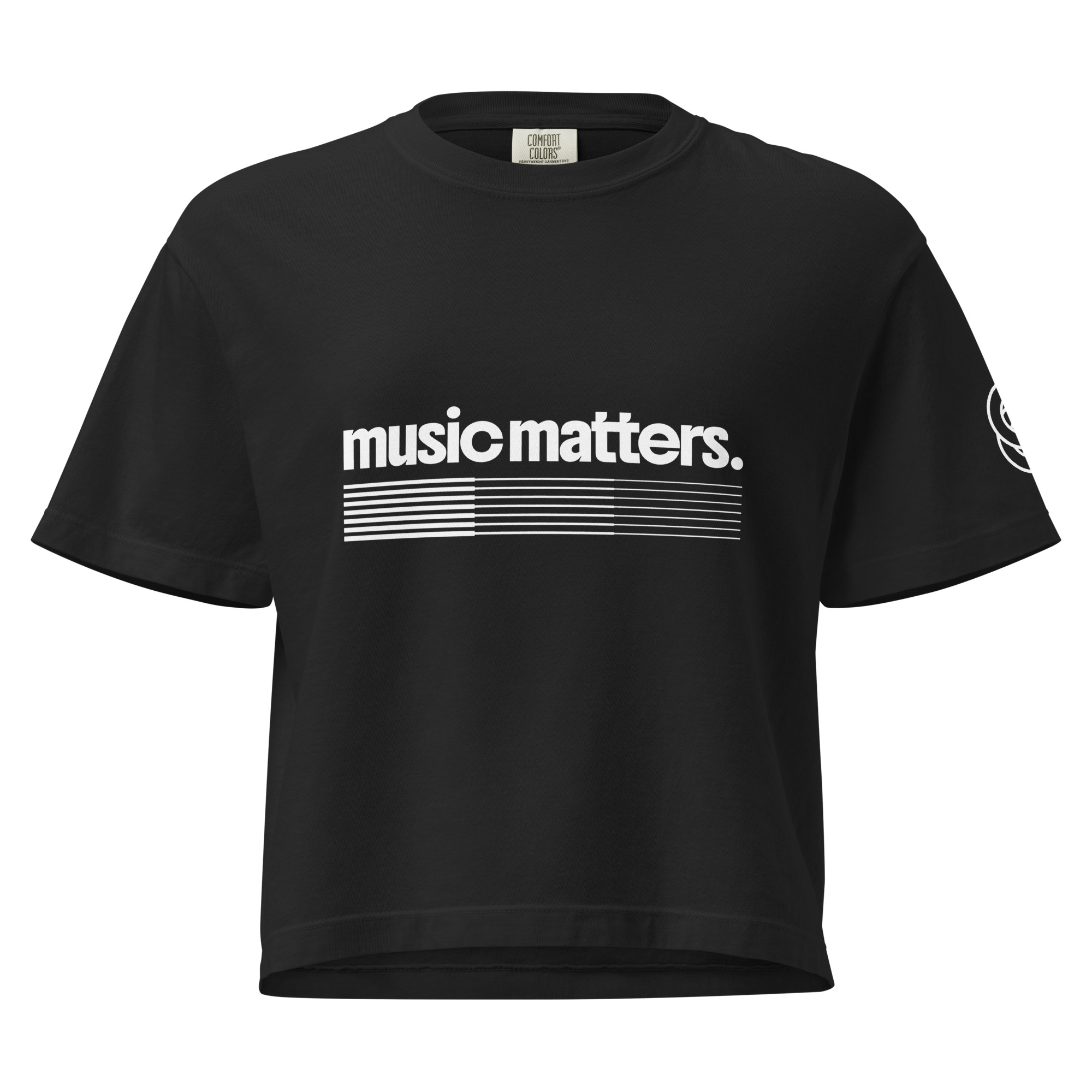 Music Matters Women’s heavyweight boxy tee