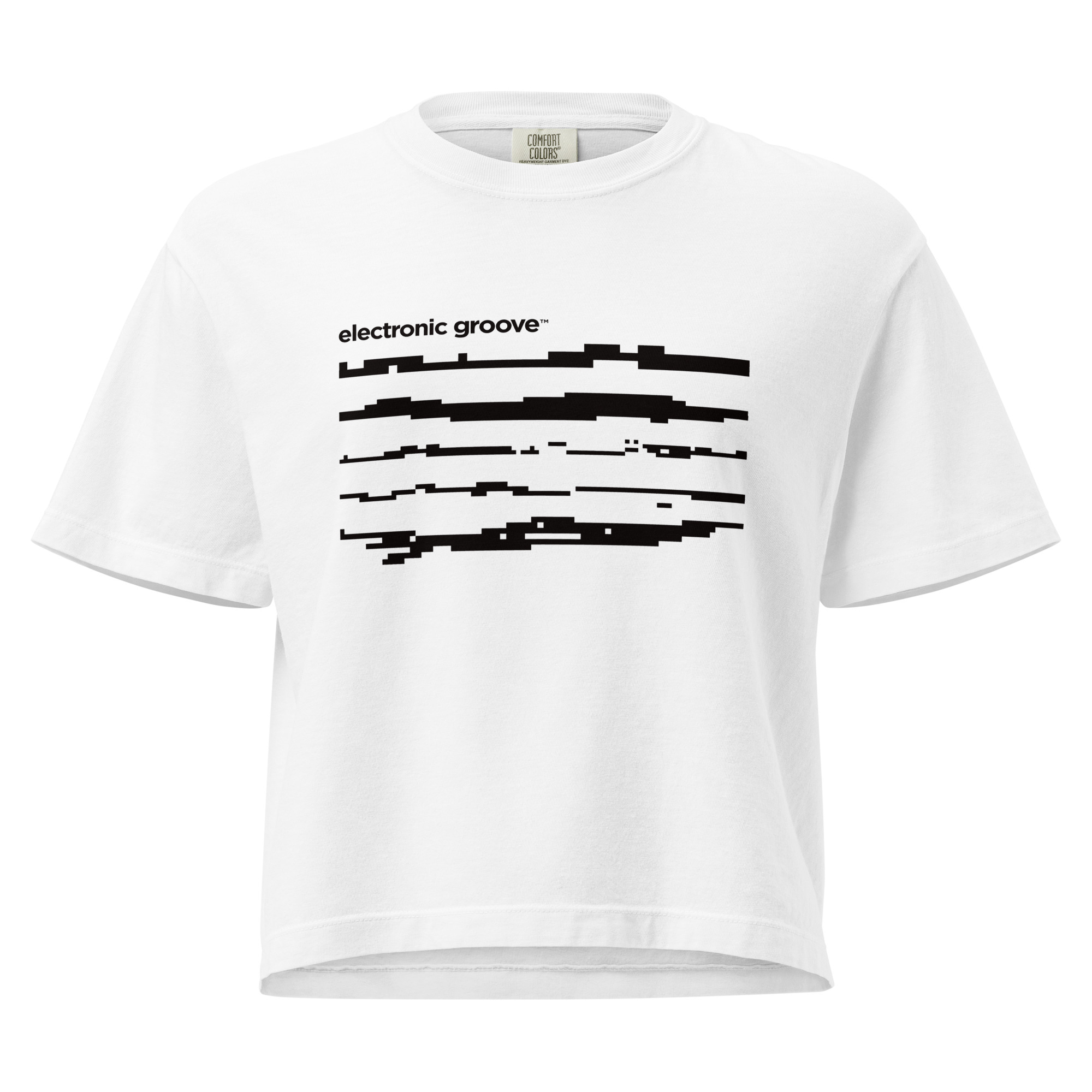 Bitmap Lines Women’s heavyweight boxy tee